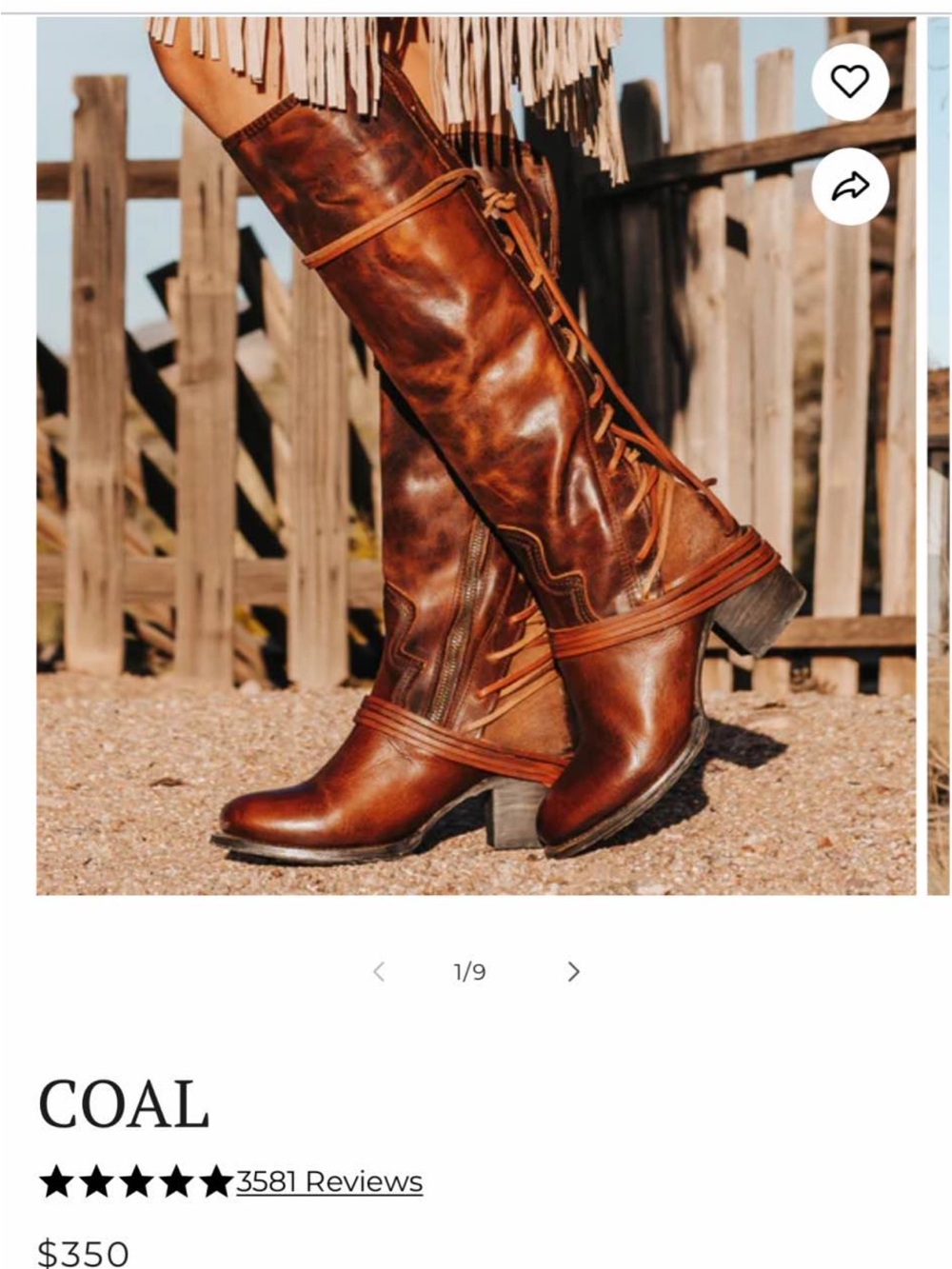Knee high Freebird Coal Boots